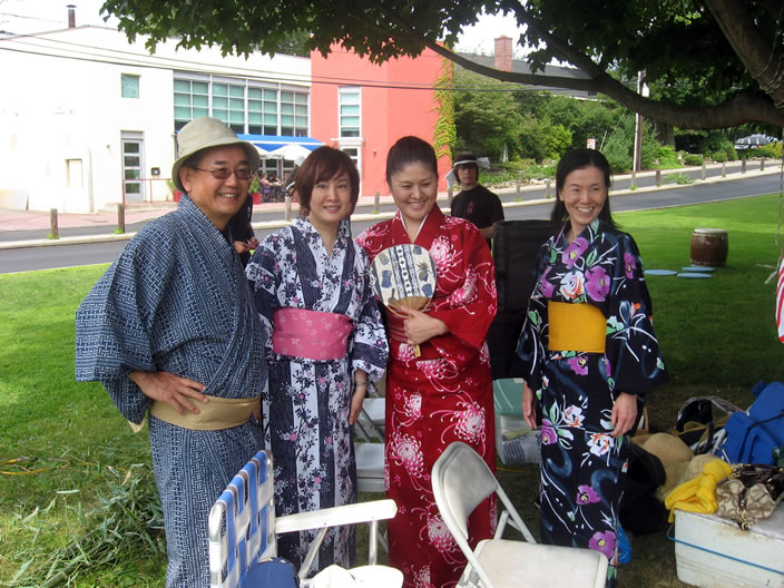 Junko with members of the Japan Society of Fairfield County