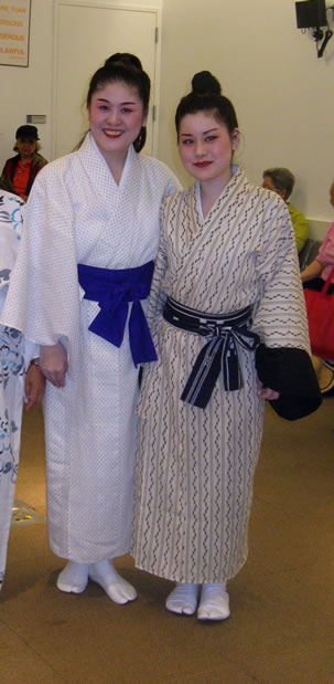 Junko and Sayoko, Queens Library, Flushing, NY, August 8, 2009